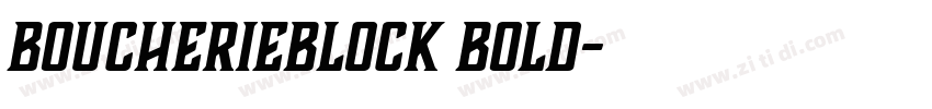 BoucherieBlock Bold字体转换